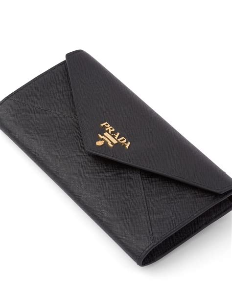 prada wallet on strap saffiano leather nero black|authentic prada saffiano leather wallet.